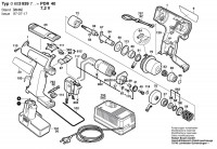 Bosch 0 603 939 703 Pdr 7,2 Ve Cordless Percus Screwdriv 7.2 V / Eu Spare Parts